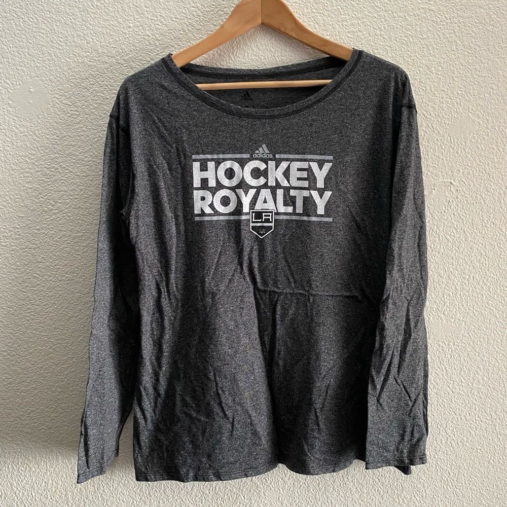 Los Angeles Kings NHL adidas Hockey Royalty Long Sleeve Shirt Women's Large